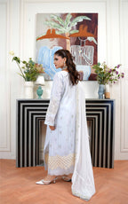 3 Pcs - Luxury Embroidered Lawn SKY