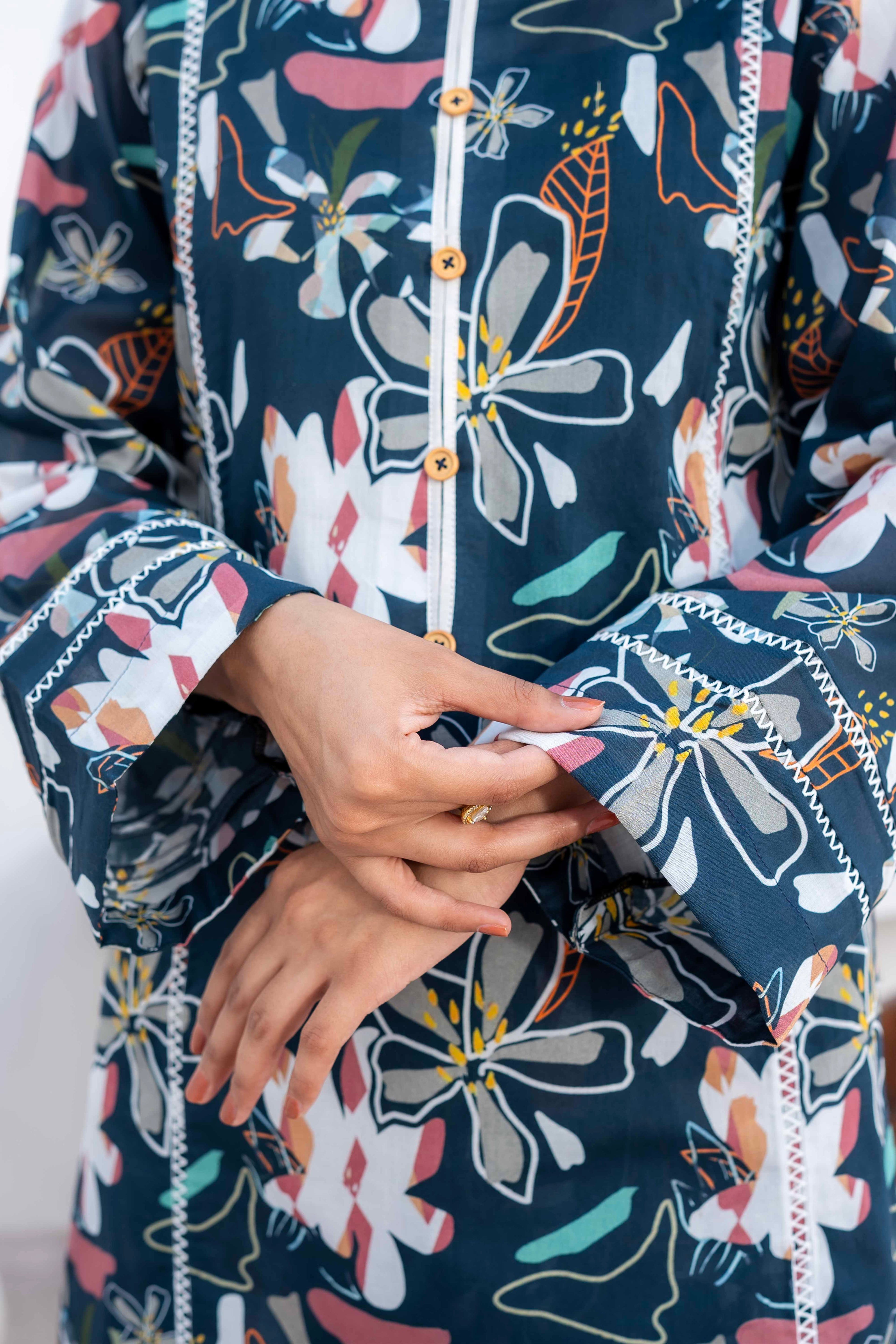 Pearl Mint - Digital Printed Lawn