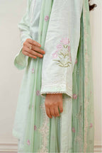 3 Pcs - Premium Embroidered Sage Serenity