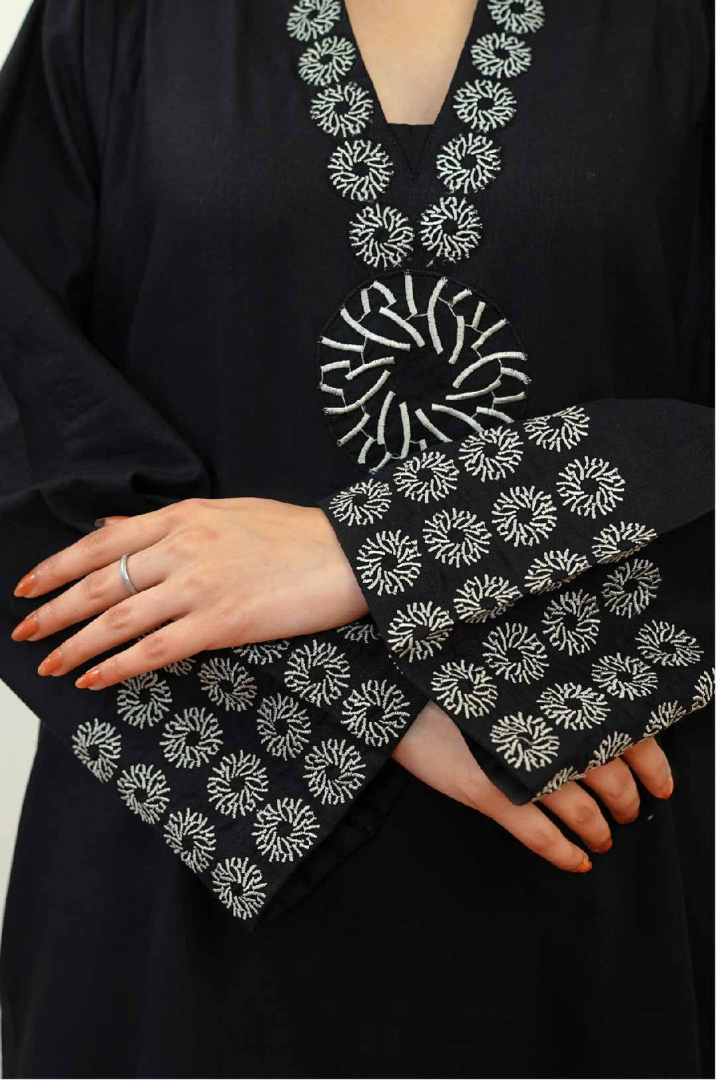 2 Pcs -  Premium Embroidered Signature Black