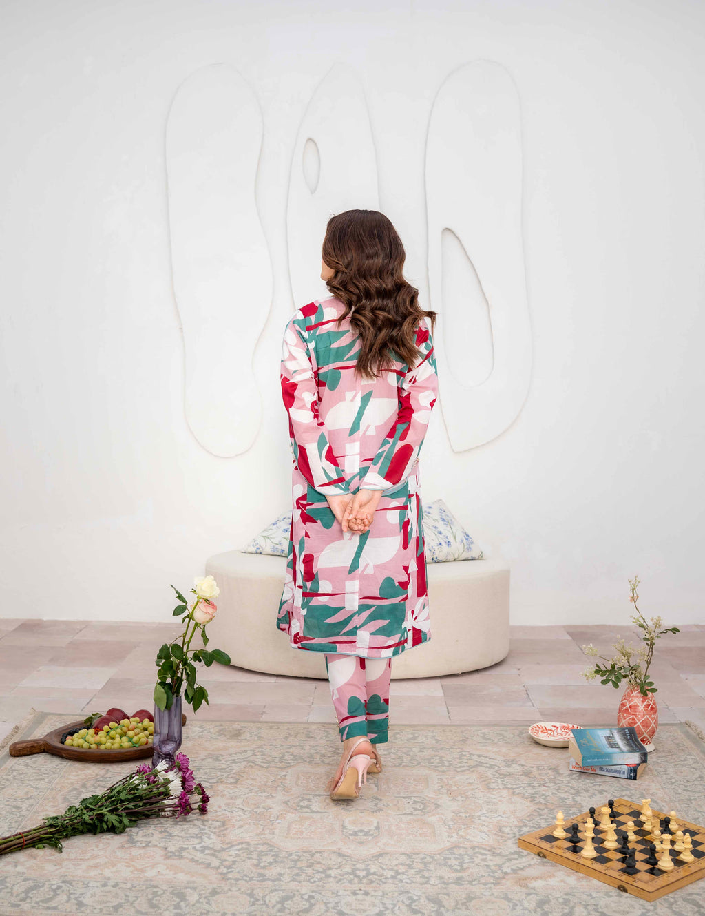 Dusty Pink - Digital Printed Lawn