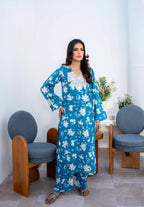 Morning Blue - Digital Printed Lawn