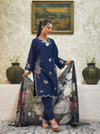 3 Pcs - Premium Embroidered Royal Navy