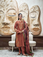 3 Pcs - Premium Embroidered Spring Floral