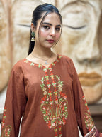 3 Pcs - Premium Embroidered Spring Floral