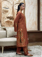 3 Pcs - Premium Embroidered Spring Floral