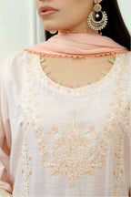 3 Pcs - Premium Embroidered Peach Breeze