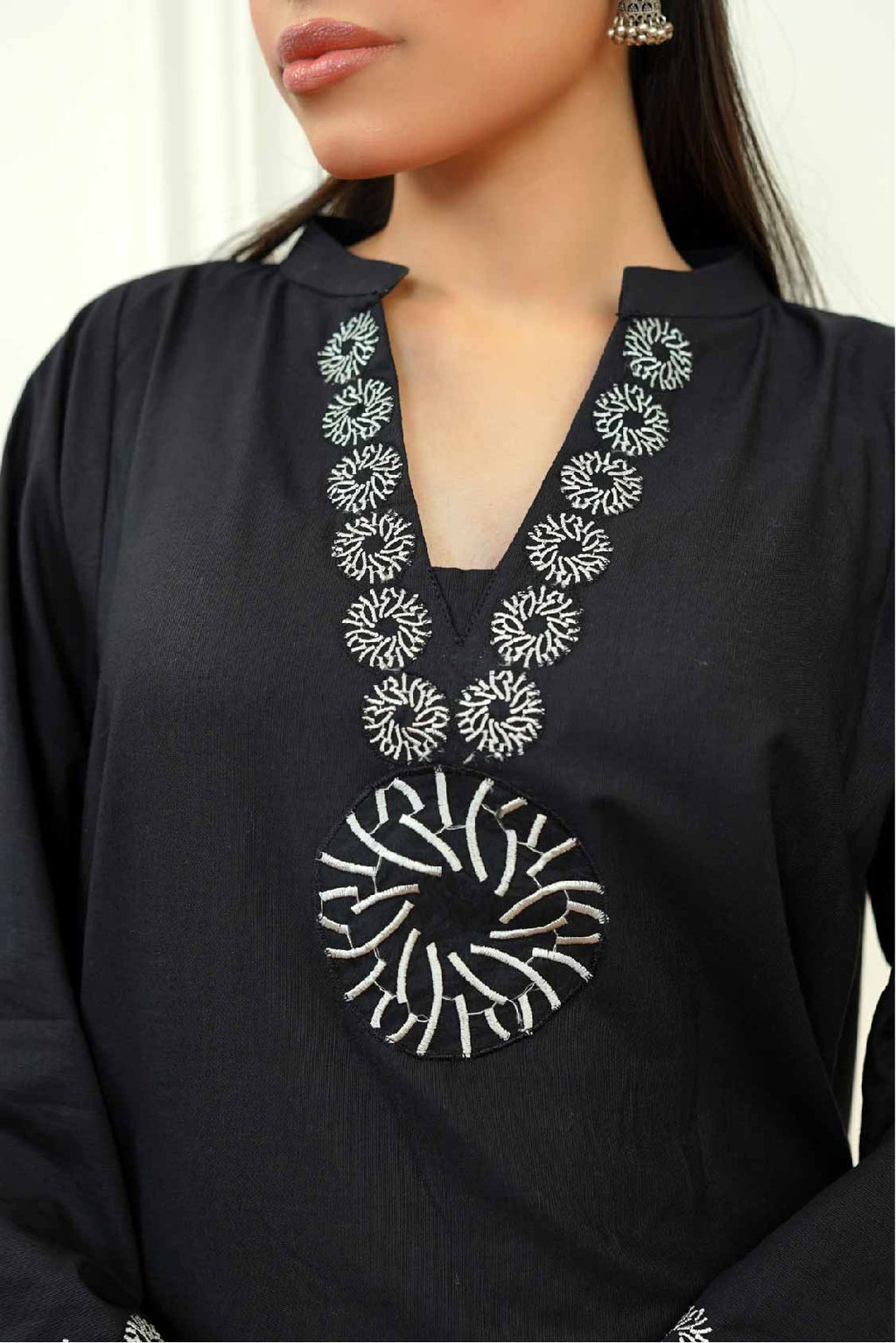 2 Pcs -  Premium Embroidered Signature Black