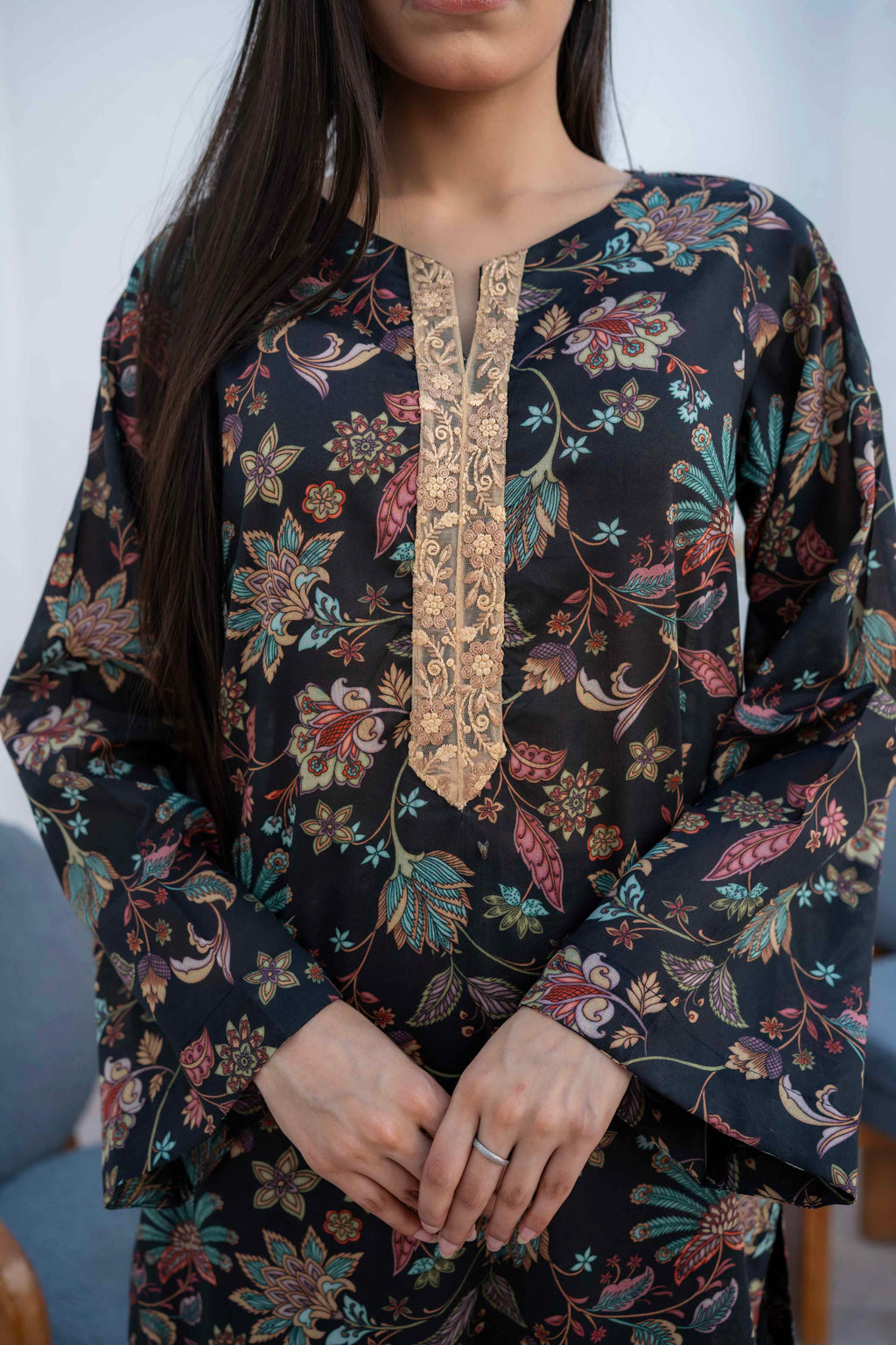 Charcoal Edit - Digital Printed Lawn