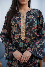 Charcoal Edit - Digital Printed Lawn