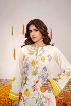 Ivory Grace - Digital Printed Lawn