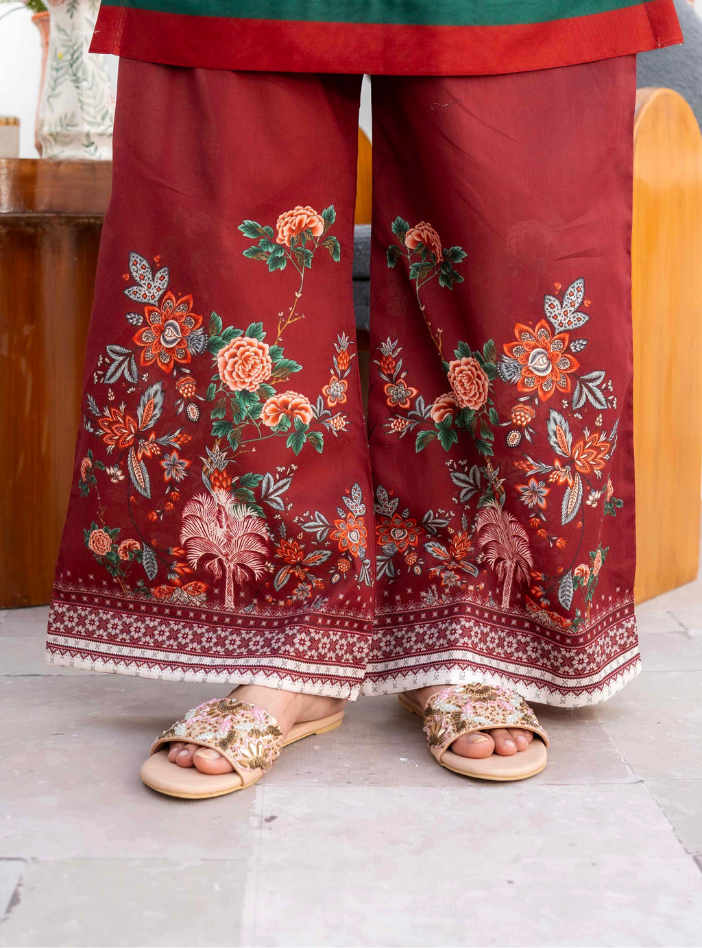 Blush Drape - Digital Printed Lawn