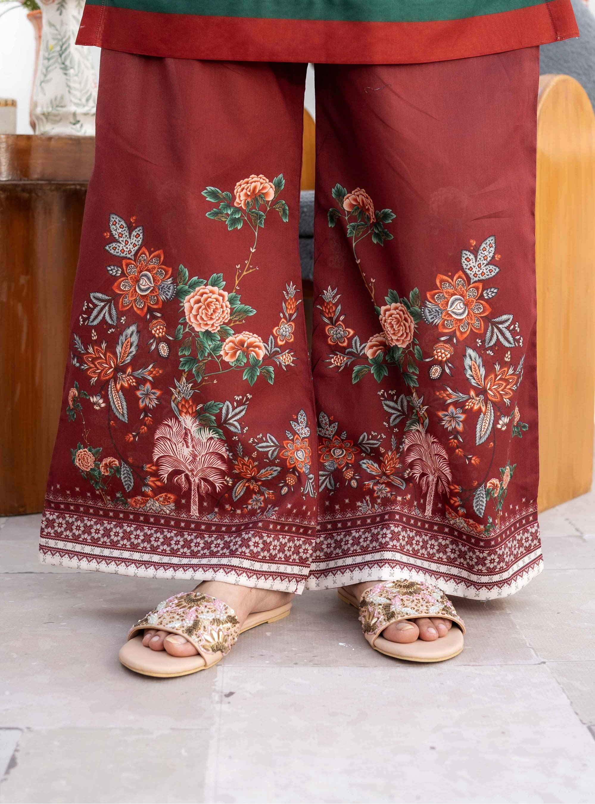 Blush Drape - Digital Printed Lawn