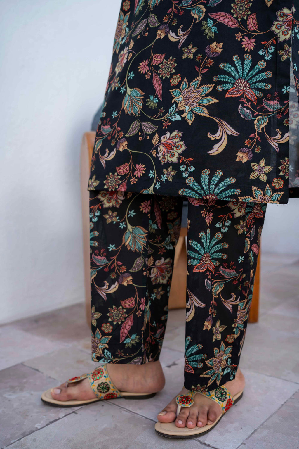 Charcoal Edit - Digital Printed Lawn